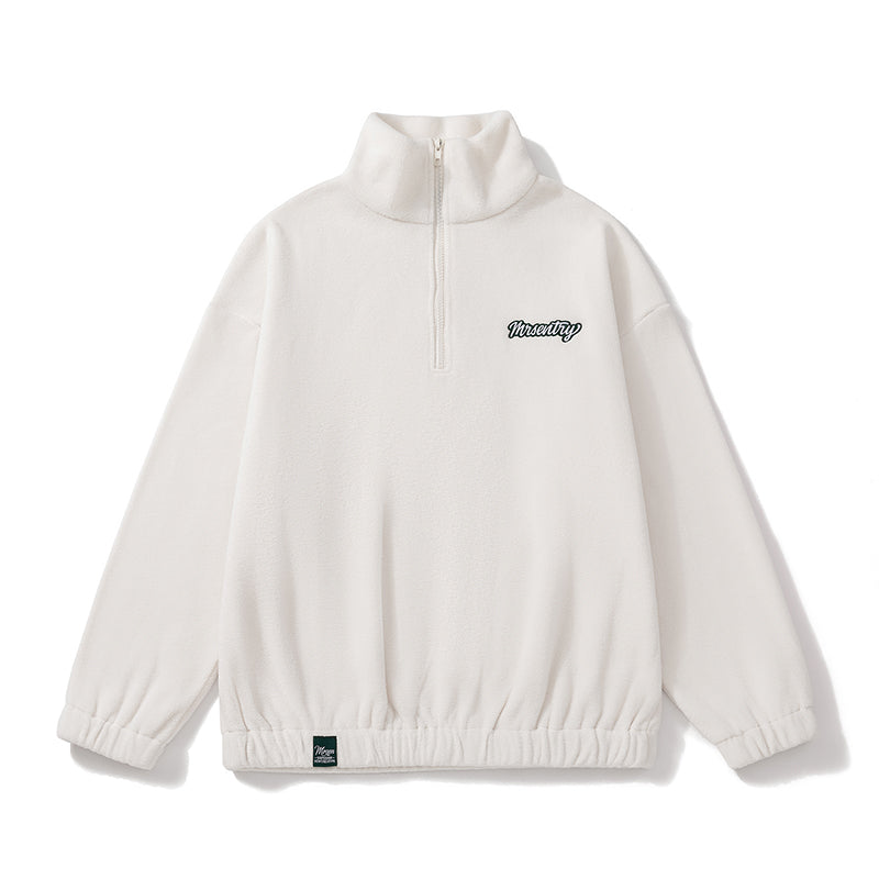 Men's Autumn and Winter Sweatshirt, Stand-up Collar, Half-zipper, Plush American Trendy Brand, Loose Casual Men's Top