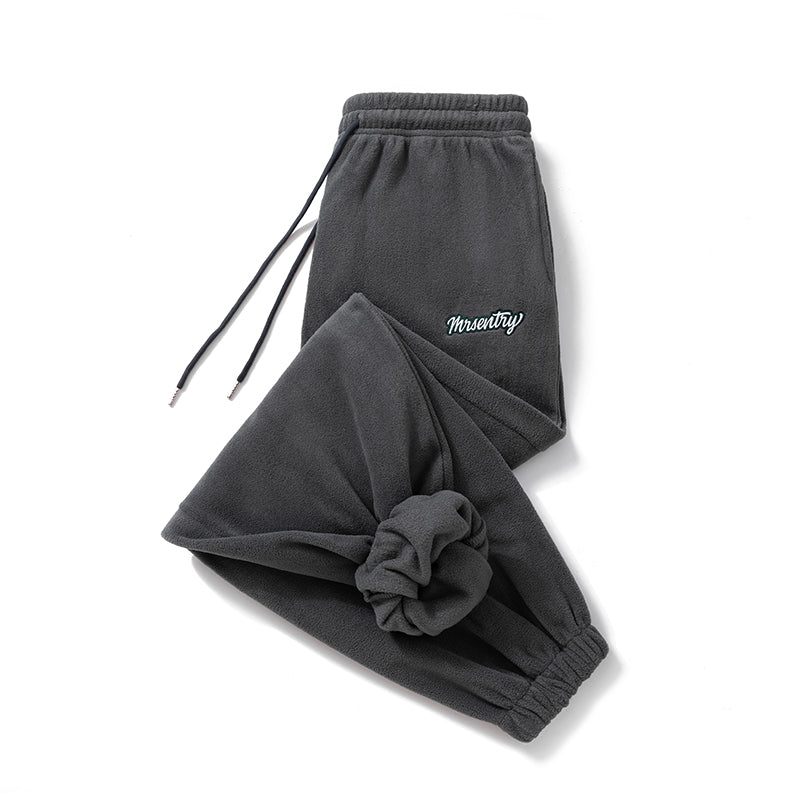 Autumn and Winter Warm Fleece Corset Cotton Pants for Men, Loose BF Street Dance Sports Elastic Sweatpants