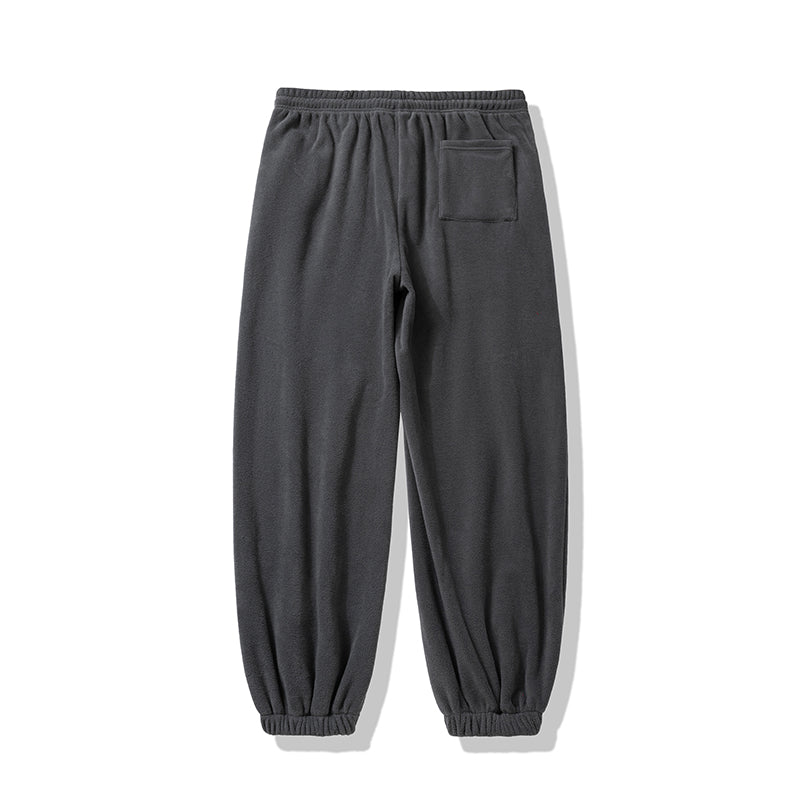 The New Autumn and Winter Trendy Brand High Street Rflective Line Straight-leg Sport Pants for Men Have A Loose, Casual and Versatile Drape, And Are Made of Polar Fleece American Sweatpants