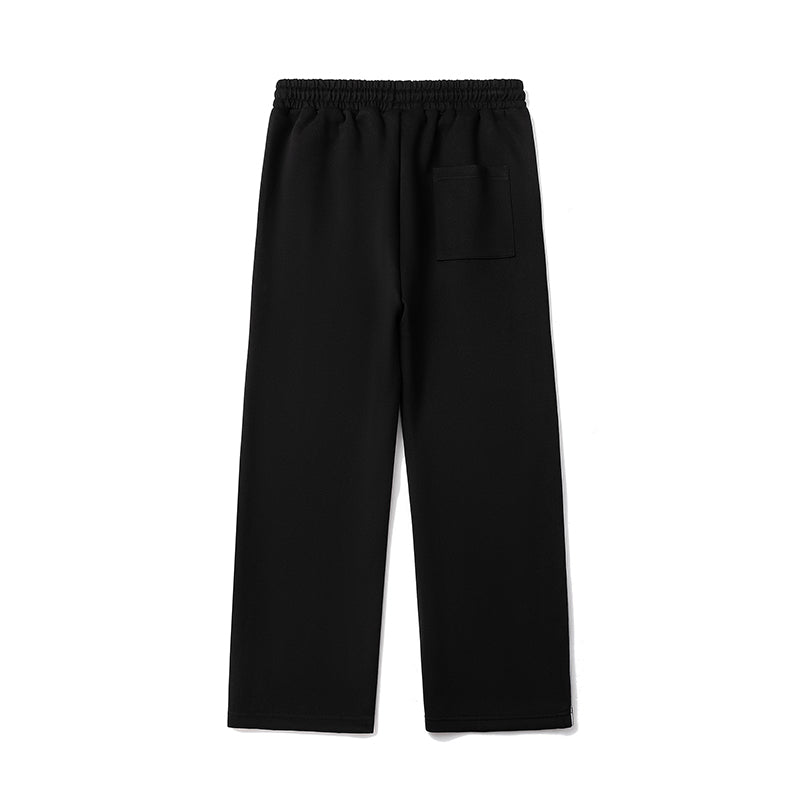 Straight-leg Casual Pants for Autumn and Winter, Men's Loose, Fat-fit, Plate-size Sportswear Pants, Trendy Wide-leg Pants for Overweight Teenagers