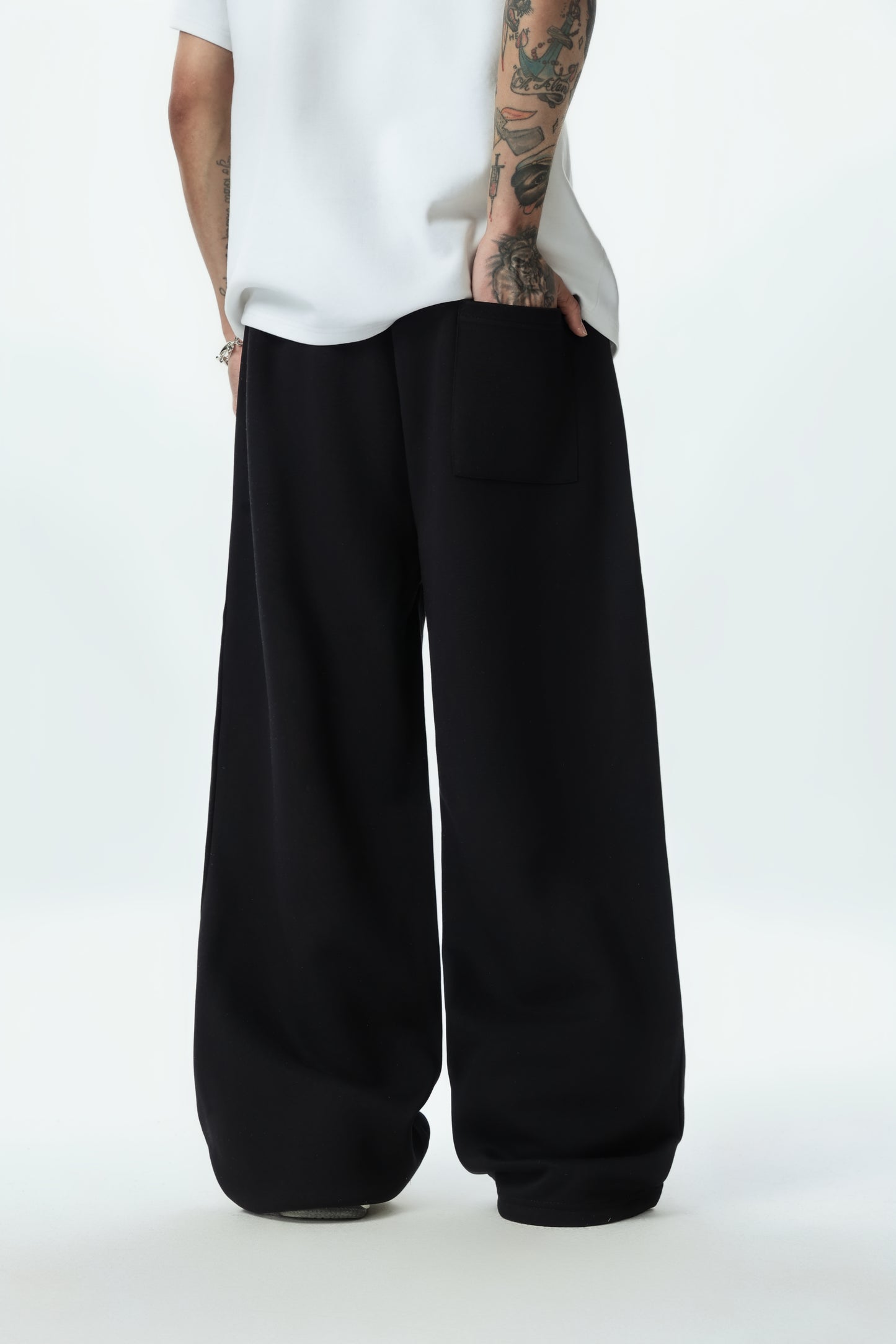 Spring and Summer American-style Luminous Stripe Versatile Sports Sweatpants for Women, Straight-leg Solid Color Loose Wide-leg Men's Casual Trousers