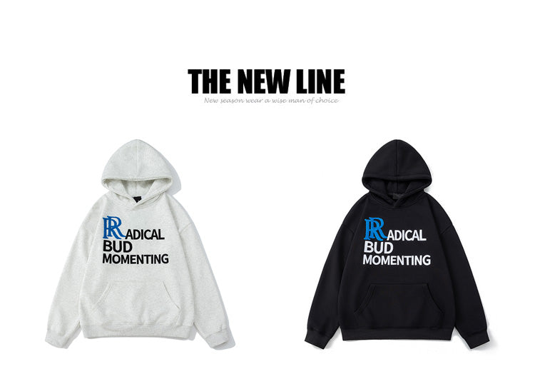 American Casual Hooded Sweatshirts for Men and Women in Autumn and Winter