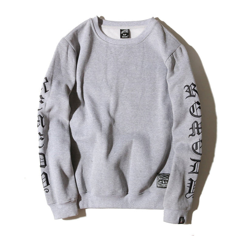 New Autumn and Winter Trendy Brand Round-neck Long-sleeved Embroidered Long-sleeved Sweatshirt for Students, Loose Ulzzang Men's and Women's Fleece Jacket