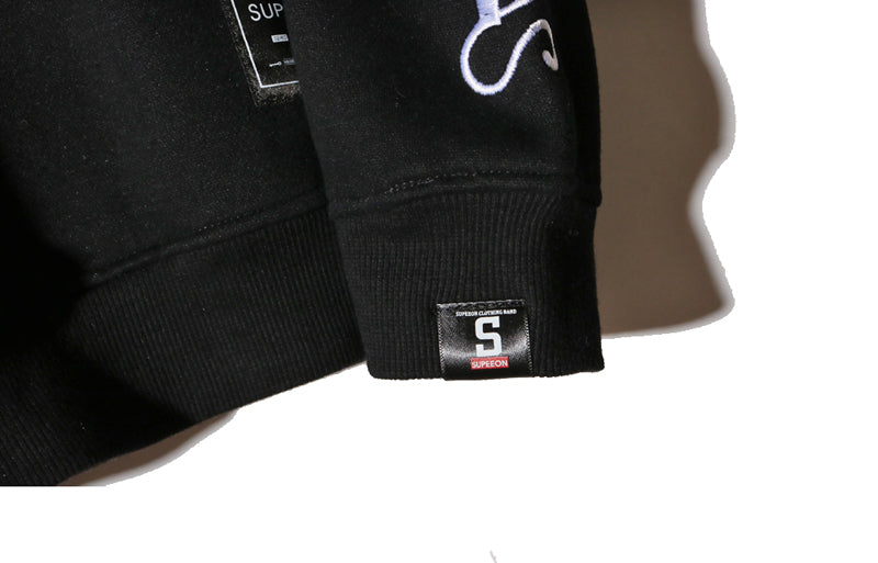 New Autumn and Winter Trendy Brand Round-neck Long-sleeved Embroidered Long-sleeved Sweatshirt for Students, Loose Ulzzang Men's and Women's Fleece Jacket