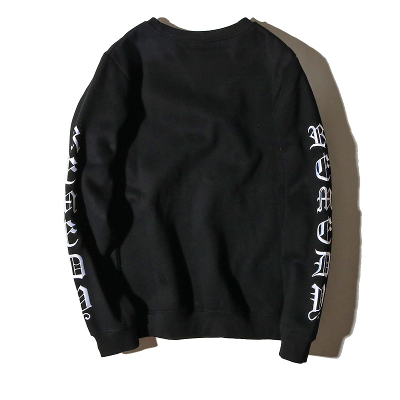 New Autumn and Winter Trendy Brand Round-neck Long-sleeved Embroidered Long-sleeved Sweatshirt for Students, Loose Ulzzang Men's and Women's Fleece Jacket