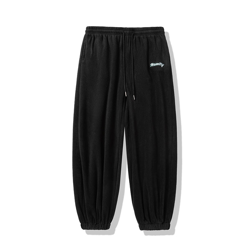 Autumn and Winter Warm Fleece Corset Cotton Pants for Men, Loose BF Street Dance Sports Elastic Sweatpants
