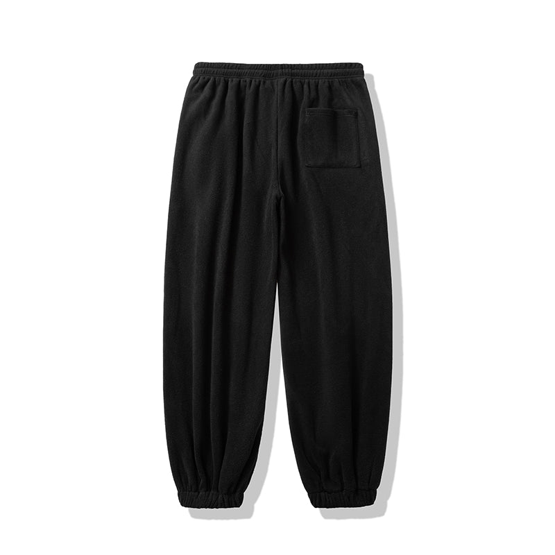 Autumn and Winter Warm Fleece Corset Cotton Pants for Men, Loose BF Street Dance Sports Elastic Sweatpants