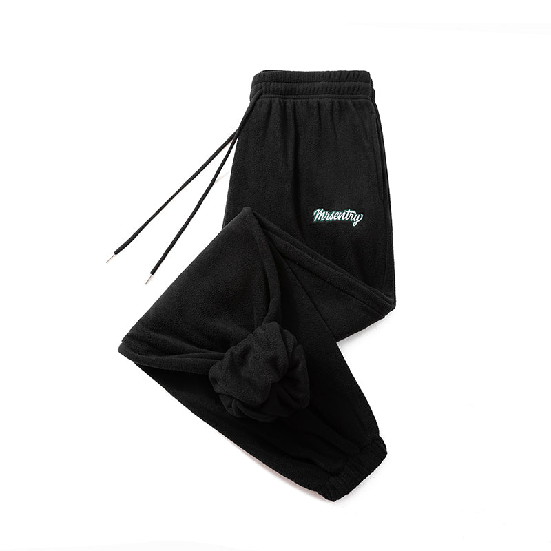 Autumn and Winter Warm Fleece Corset Cotton Pants for Men, Loose BF Street Dance Sports Elastic Sweatpants
