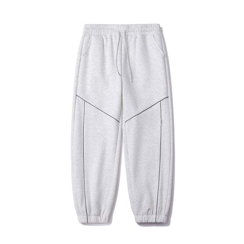 Men's Skinny Pants for Autumn and Winter, Trendy Sportswear Pants, Men's Loose and Casual Pants with Light Strips, Versatile Sweatpants