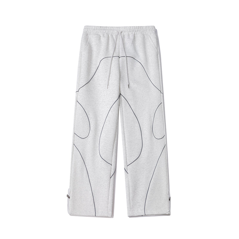 New Casual Pants for Women, Original Retro Reflective Strip Design, Loose Drawstring Sport Pants, Trendy Men's Pants