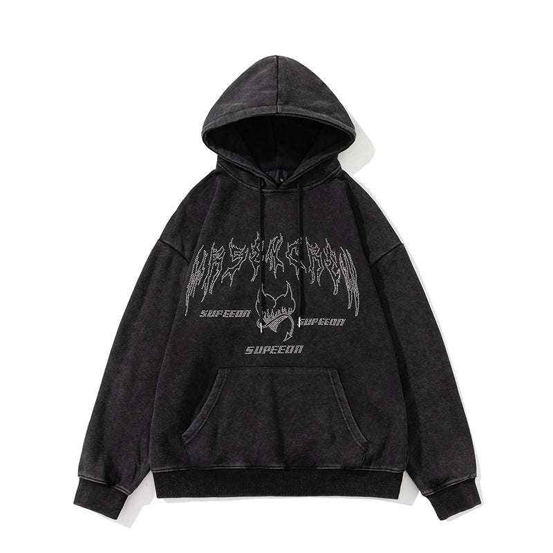 New American Loop Hoodie for Men's Spring Collection, Oversized, Loose and Simple Hoodie for Couples