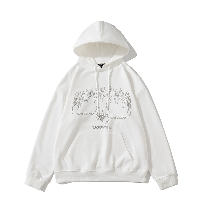 New American Loop Hoodie for Men's Spring Collection, Oversized, Loose and Simple Hoodie for Couples