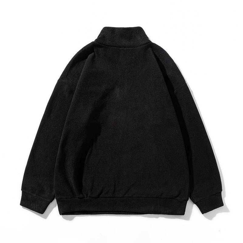 Hoodie Cardigan, Spring and Autumn Chic Hong Kong-style Couple's Top, Oversized Thickened Hoodie for Men