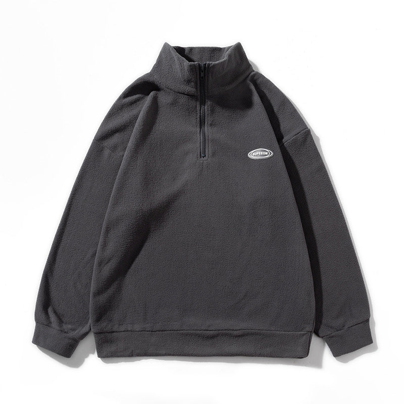 Hoodie Cardigan, Spring and Autumn Chic Hong Kong-style Couple's Top, Oversized Thickened Hoodie for Men