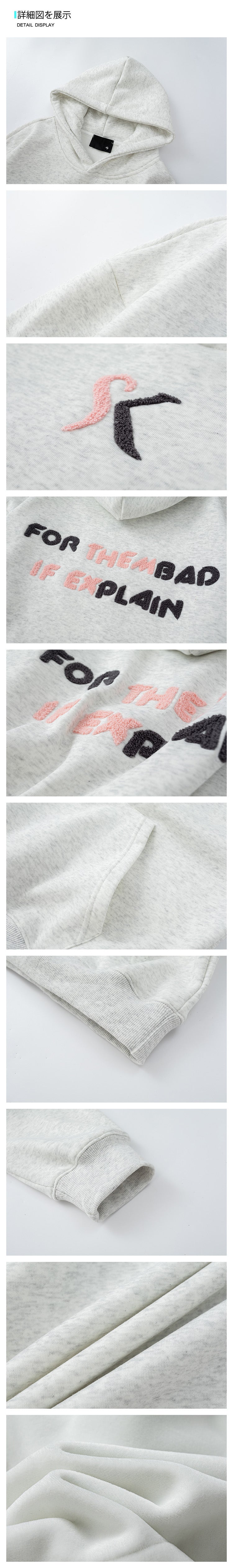 American Heavyweight Hooded  Sweatshirt, Men's Embroidered Towel, Autumn Trendy Brand Loose Couple Coat