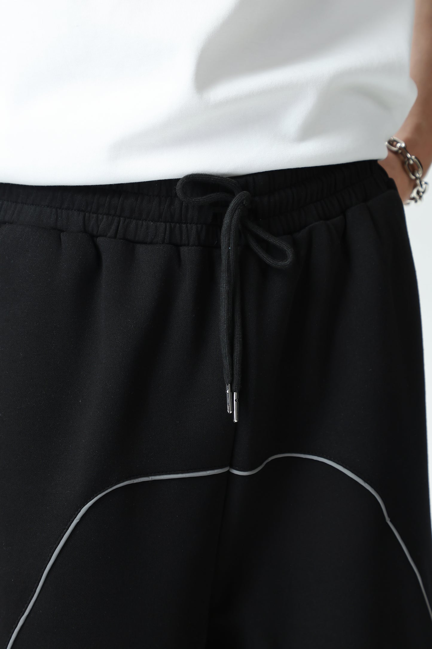 New Casual Pants for Women, Original Retro Reflective Strip Design, Loose Drawstring Sport Pants, Trendy Men's Pants