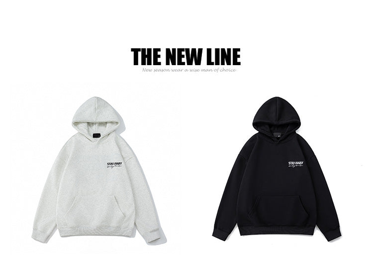 A 400-gram Men's Cleanfit Hoodie with Fleece Couple Hooded Sweatshirt for Men's Winter Style