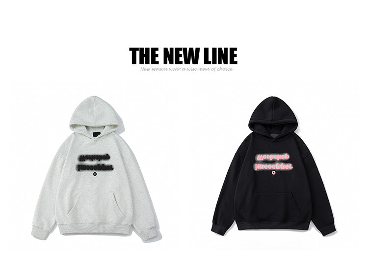 A 400-gram American Hooded Sweatshirt from A Trendy Men's Fashion Brand in the Autumn of 2025, Featuring A Retro High Street Hooded Jacket