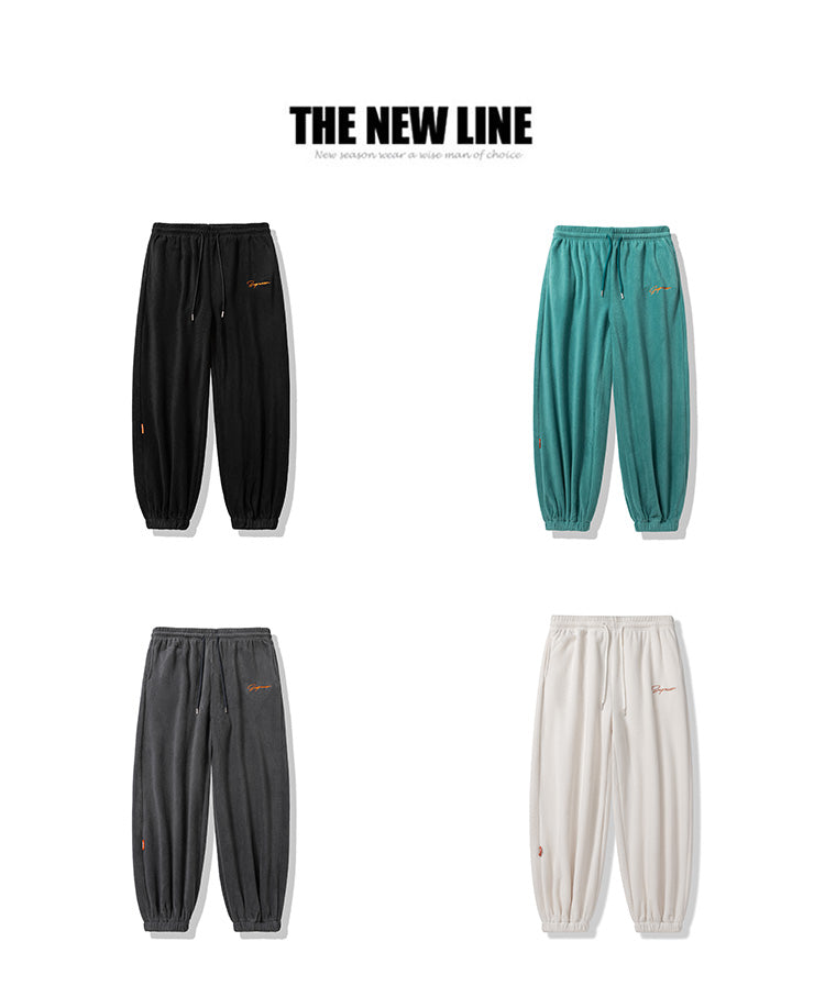 New Autumn and Winter Japanese Streetwear Unisex Bf Loose Harem Pants, Loose Tight-fitting Sweatpants for Boys and Girls, and Korean Casual Pants for Students