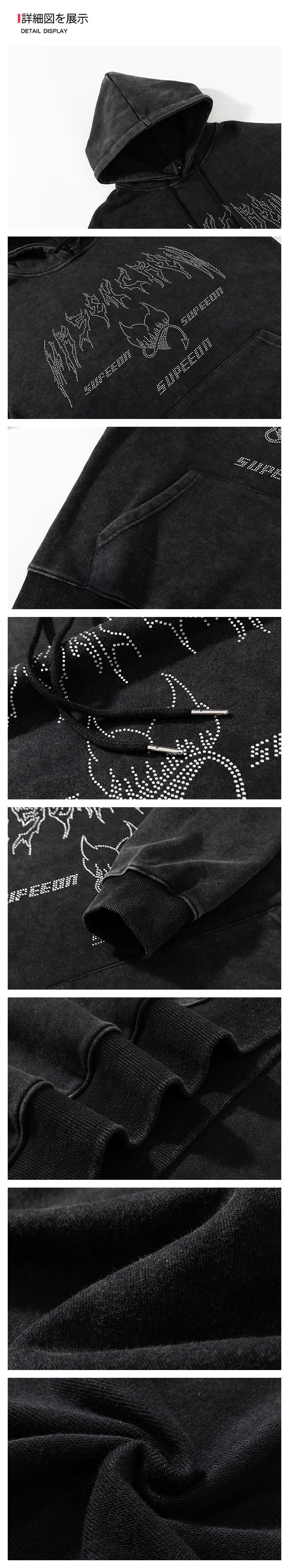 New American Loop Hoodie for Men's Spring Collection, Oversized, Loose and Simple Hoodie for Couples