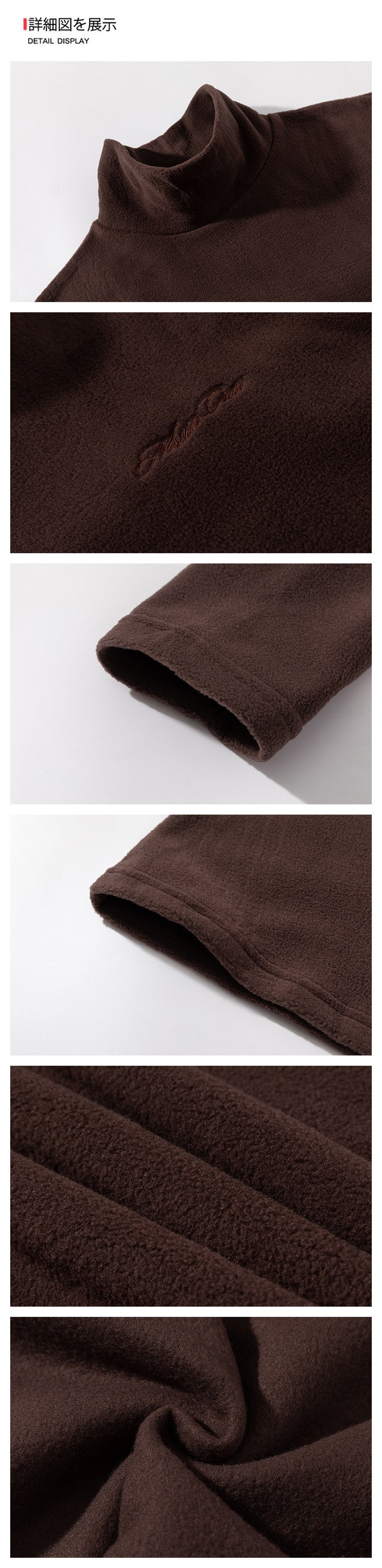 Fleece Embroidered Letter Stand-up Collar Zipper Hoodie