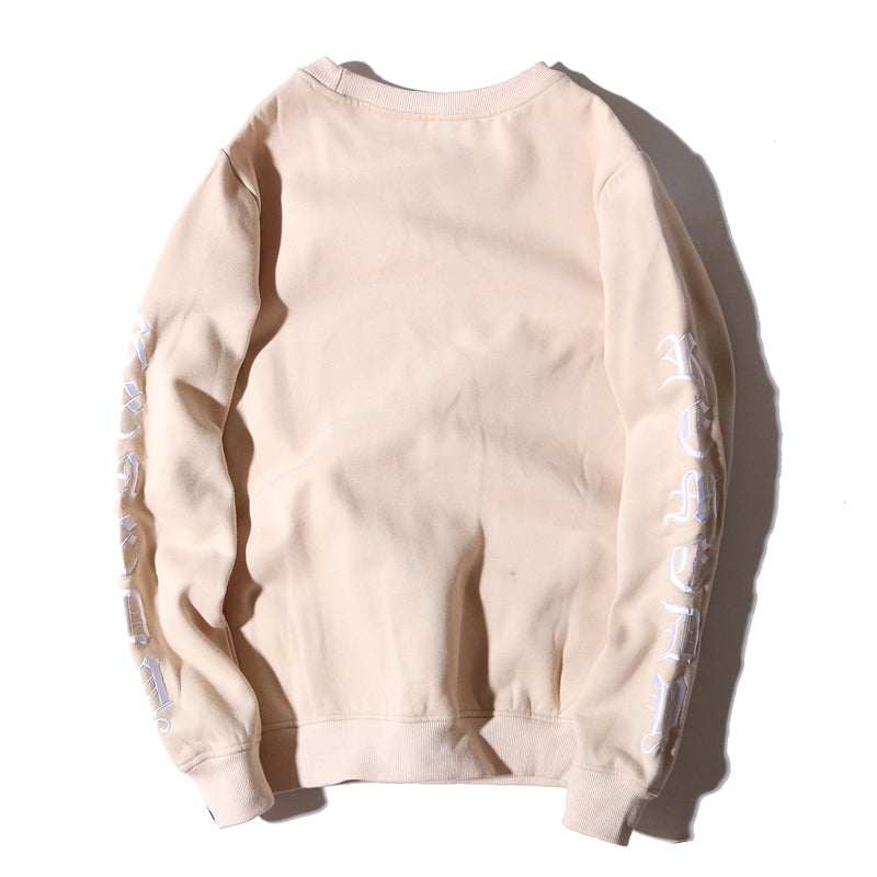 New Autumn and Winter Trendy Brand Round-neck Long-sleeved Embroidered Long-sleeved Sweatshirt for Students, Loose Ulzzang Men's and Women's Fleece Jacket
