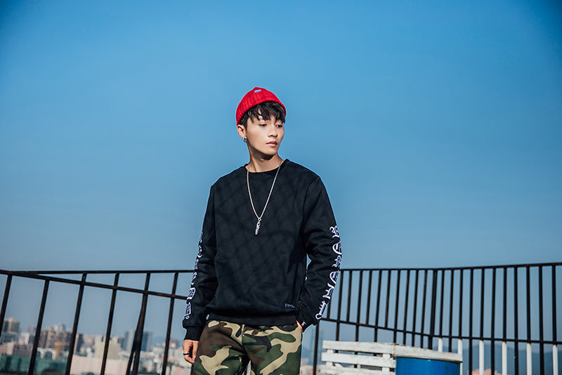 New Autumn and Winter Trendy Brand Round-neck Long-sleeved Embroidered Long-sleeved Sweatshirt for Students, Loose Ulzzang Men's and Women's Fleece Jacket