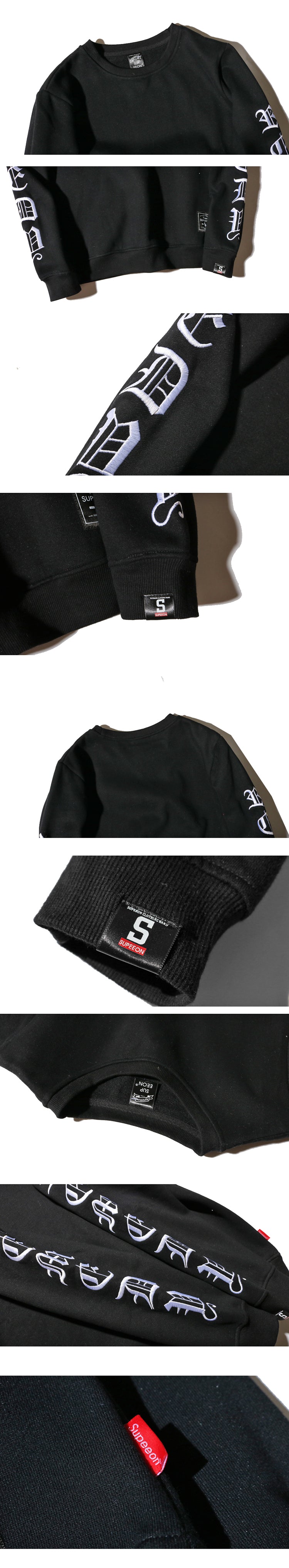 New Autumn and Winter Trendy Brand Round-neck Long-sleeved Embroidered Long-sleeved Sweatshirt for Students, Loose Ulzzang Men's and Women's Fleece Jacket